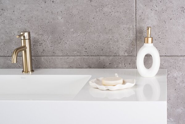 Conglomerate washbasin Archi 90 CM White