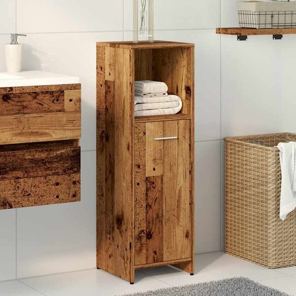 Sayreville Wooden Bathroom Cabinet With 1 Door - Brown