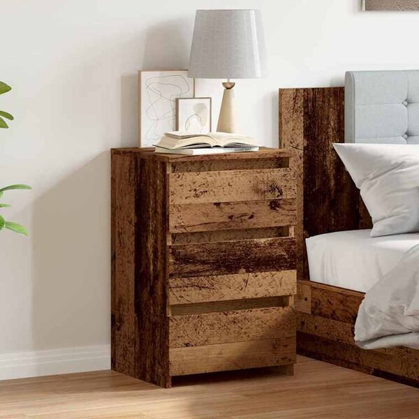 Smyrna Wooden Chest Of 3 Drawers - Brown