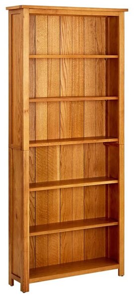 Syracuse Wooden Bookcase With 6 Shelves - Brown