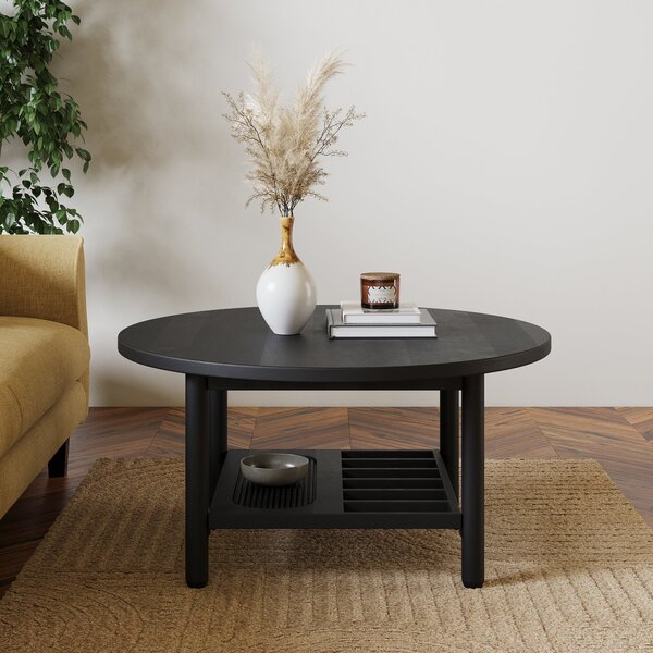 Khari Round Coffee Table, Mango Wood Natural