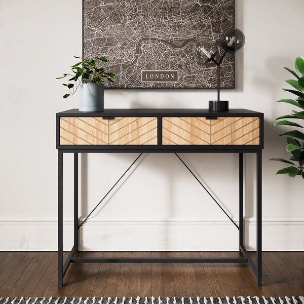 Nixon 2 Drawer Console Table Black