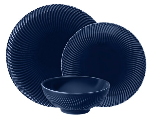 Porcelain Arc Blue 12 Piece Tableware Set
