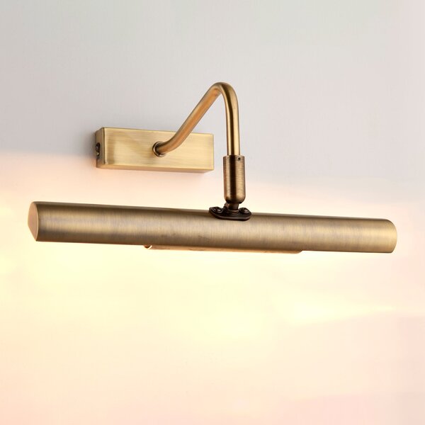 Vogue Lyra Picture 2 Light Adjustable Wall Brass