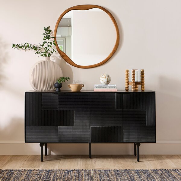 Spencer Large Sideboard, Mango Wood Black