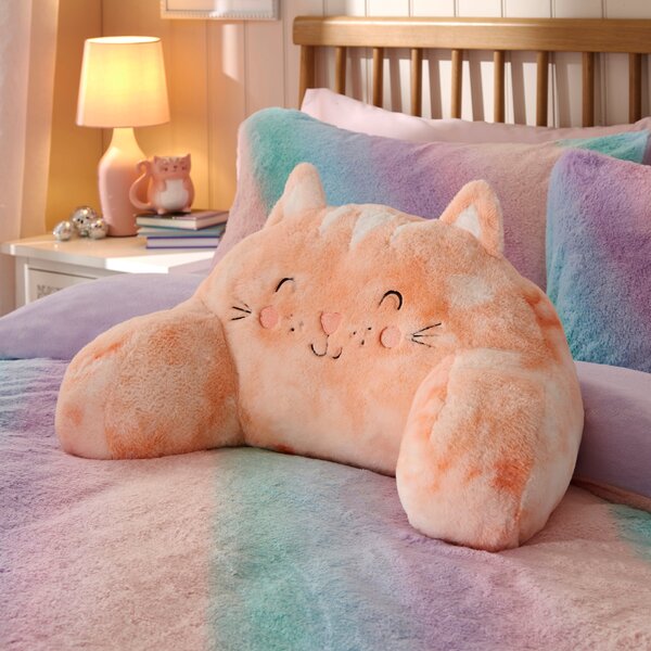 Kitty the Cat Cuddle Cushion Orange