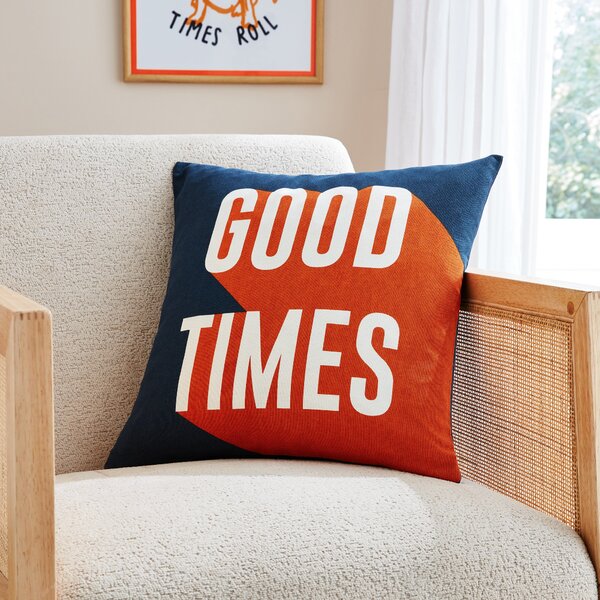 Good Times Square Cushion Orange