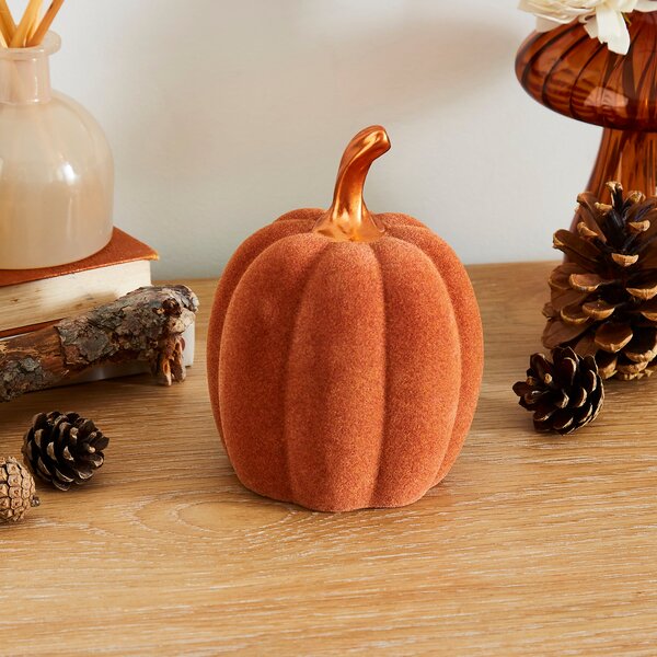 Textured Pumpkin Ornament Orange