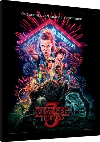 Framed poster Stranger Things - Summer of 85