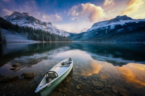 Photography First Snow Emerald Lake, Yongnan Li