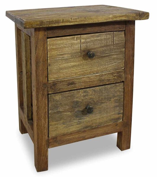 Nightstand Solid Mahogany Wood 40x30x51 cm