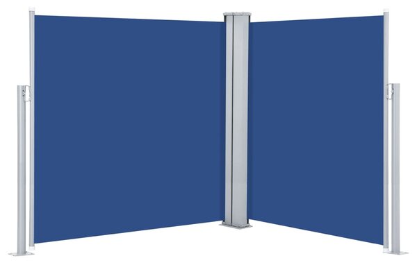 Retractable Side Awning Blue 140x600 cm