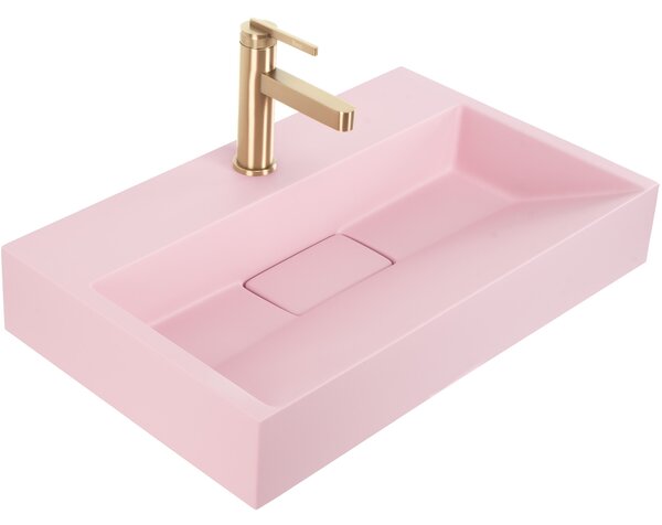 Conglomerate washbasin GOYA PINK 50CM