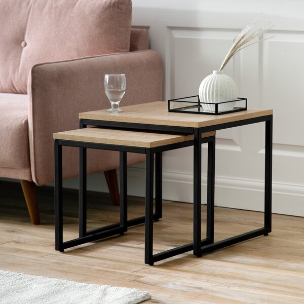 Indio Nest of Side Tables Brown