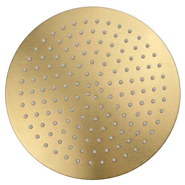 Round rain shower REA JS-P014BG 30cm Brush Gold