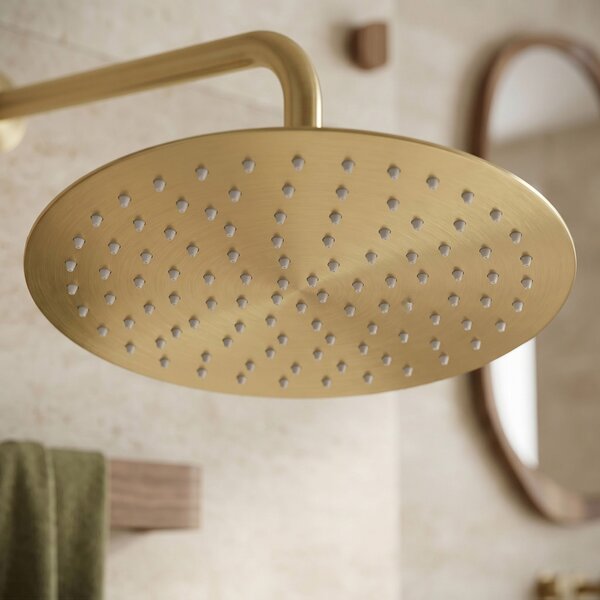 Round rain shower REA JS-P014BG 30cm Brush Gold