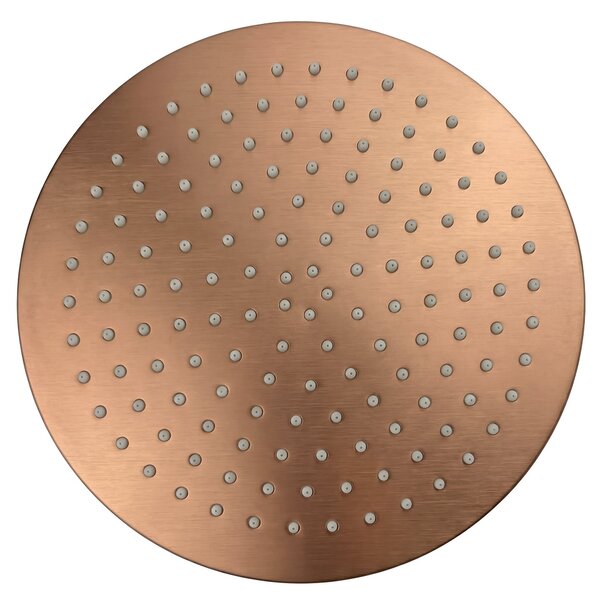 Round rain shower REA JS-P014BRG 30cm Brush Copper