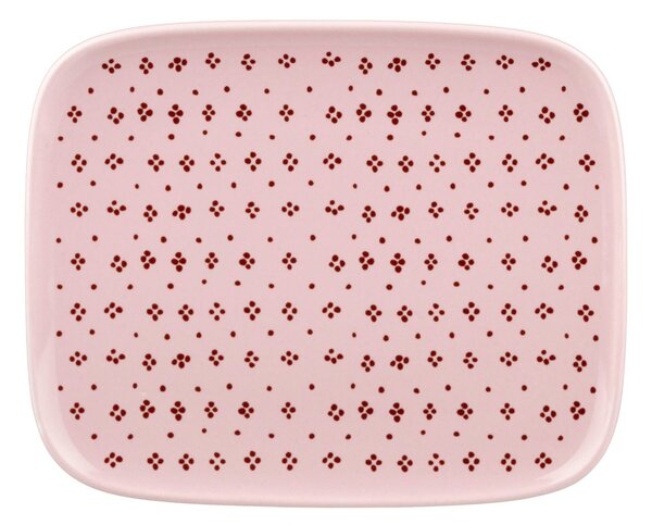 Marimekko Oiva Muija plate 12x15 cm Pink