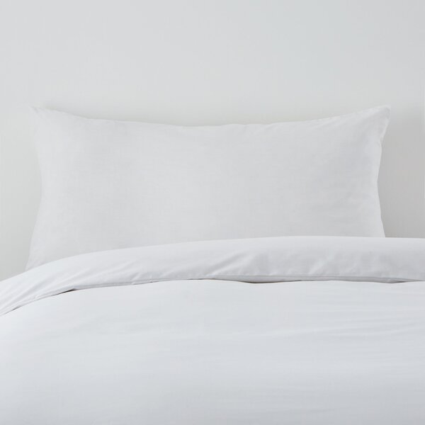 Anti Allergy 100% Cotton Standard Pillowcase Pair White