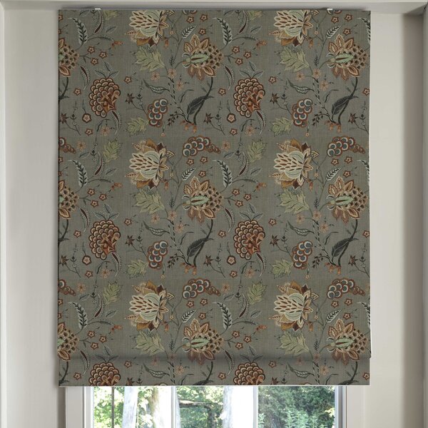 Linda Barker Home Chennai Blackout Made To Measure Roman Blind Mushroom