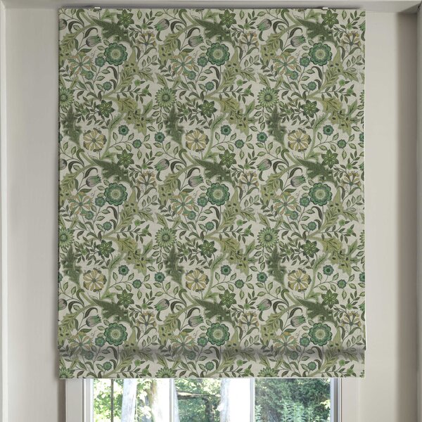 Linda Barker Home Agra Made To Measure Roman Blind Emerald