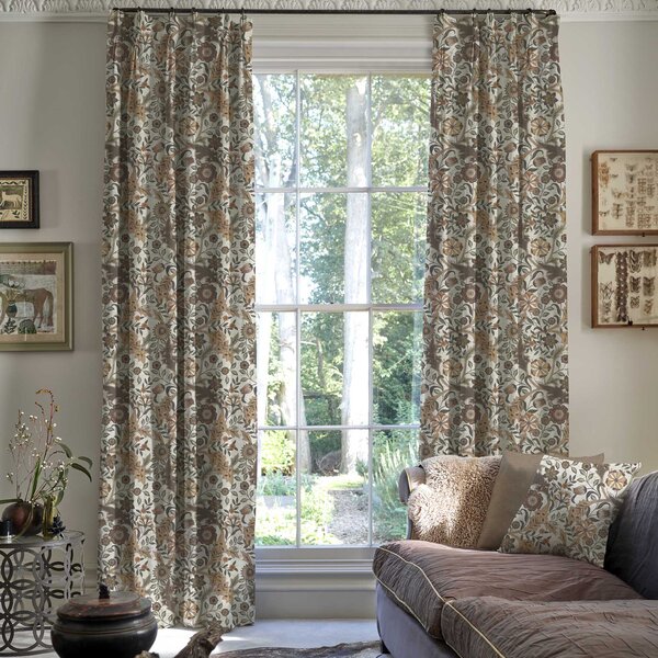 Linda Barker Home Agra Made To Measure Curtains Mushroom