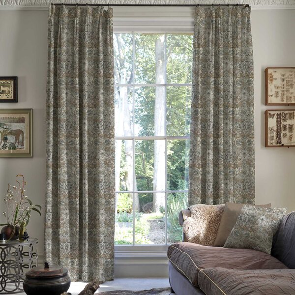 Linda Barker Home Jaipur Made To Measure Curtains Mushroom