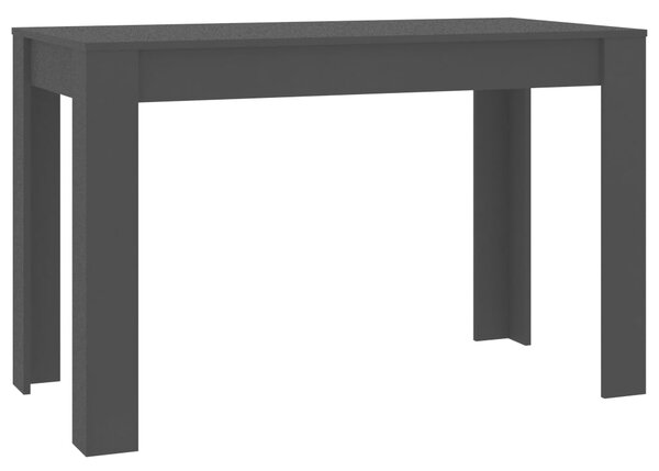 Dining Table Black 120x60x76 cm Engineered Wood