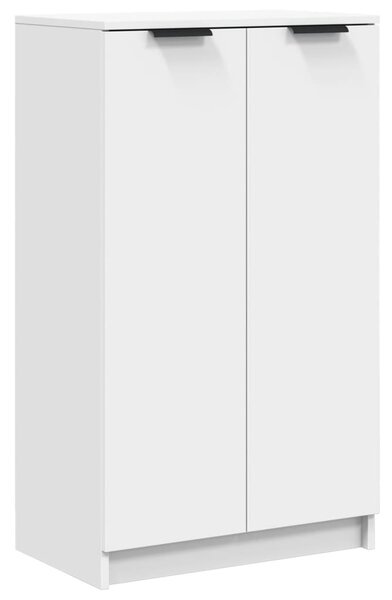 Shoe Cabinet White 59x35x100 cm Engineered Wood