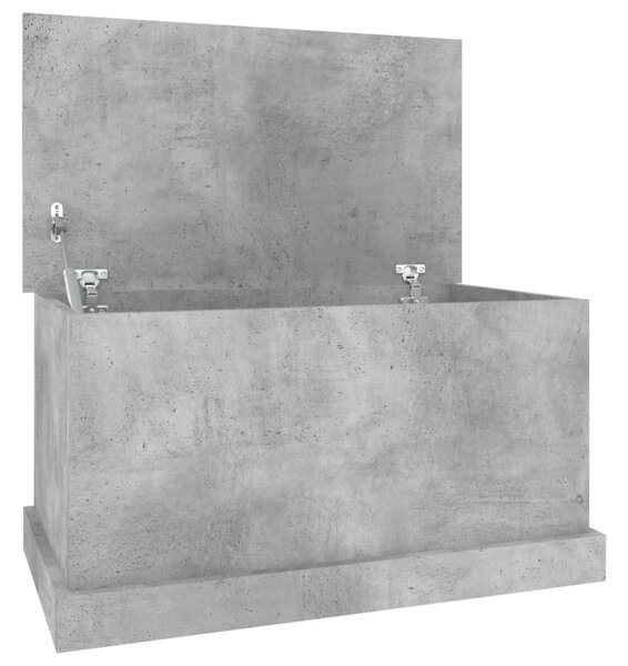 Storage Box Concrete Grey 70x40x38 cm Engineered Wood