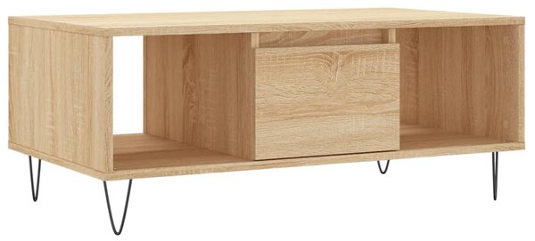 Coffee Table Sonoma Oak 90x50x36.5 cm Engineered Wood