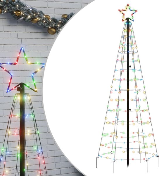 Christmas Tree Light with Spikes 220 LEDs Colourful 180 cm