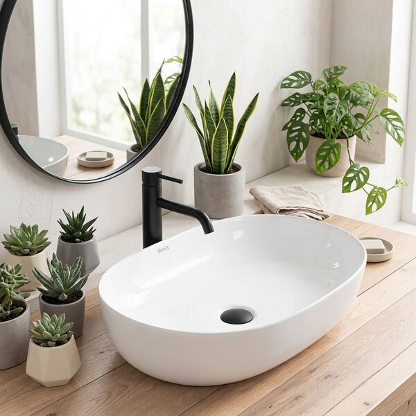 Ceramic Countertop Basin CLEO White - REA