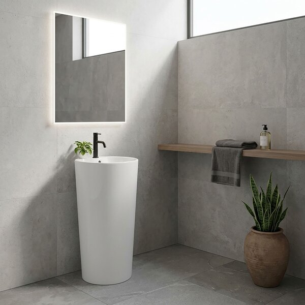Freestanding ceramic basin BLANKA
