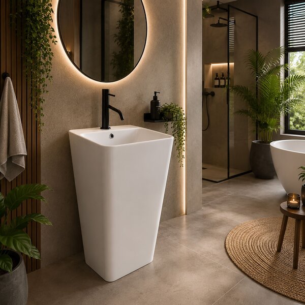 Freestanding ceramic basin ARIS