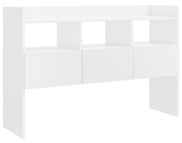 Sideboard High Gloss White 105x30x70 cm Engineered Wood