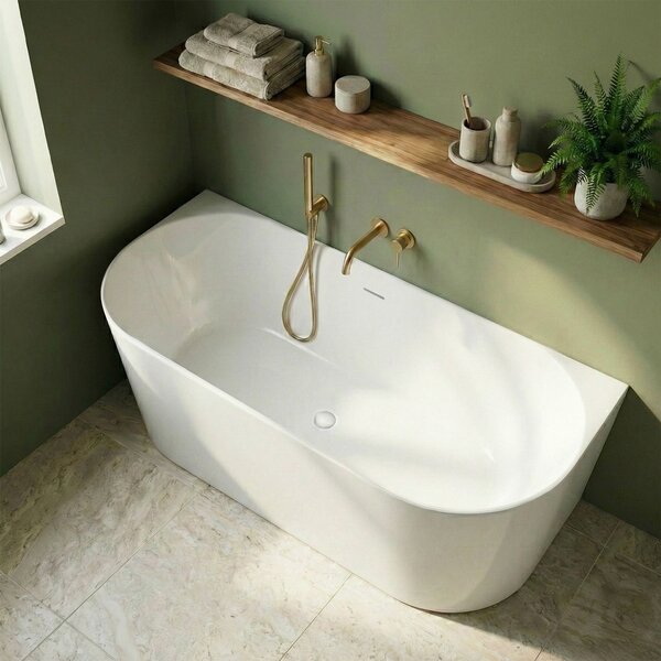 Wall acrylic bath CAPRI SLIM 150cm