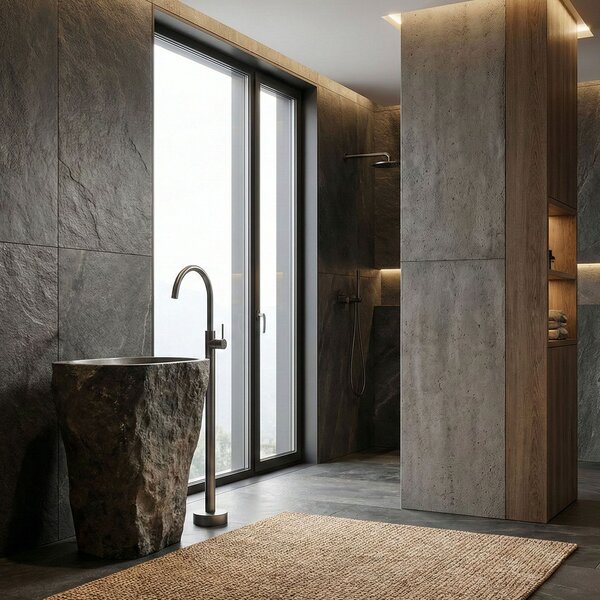 Basin mixer Rea Lungo Titan