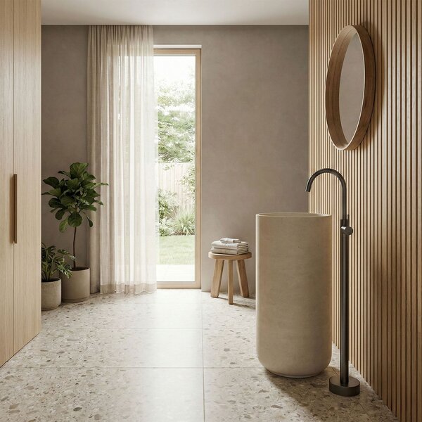 Basin mixer Rea Lungo Titan