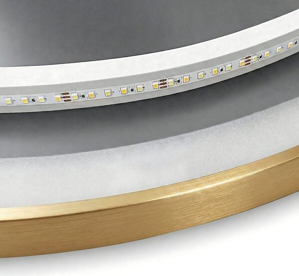 Mirror LED 60cm MMJ BRUSH GOLD