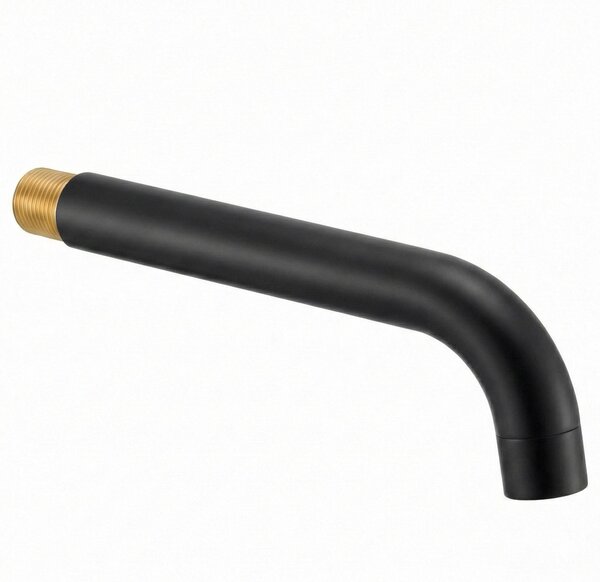 Spout for concealed mixer Rea Lungo 20 cm Black