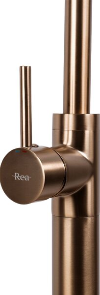 Basin mixer Rea Lungo Brush Copper