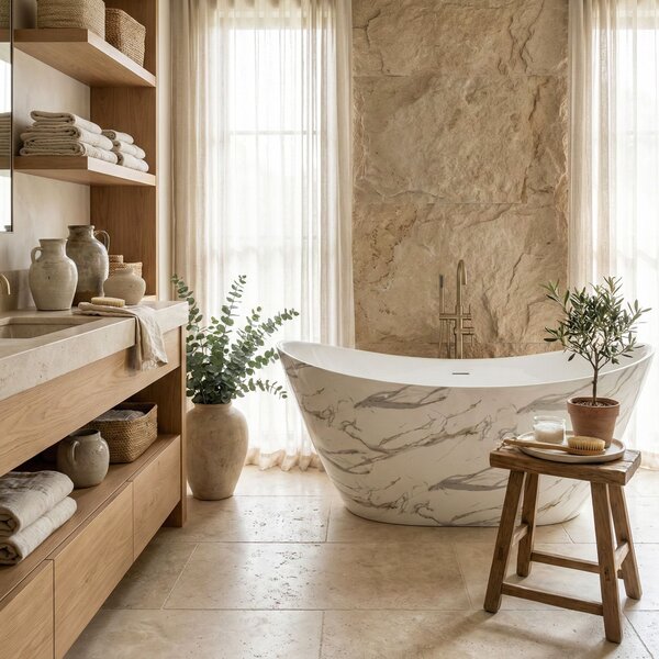 Freestanding Acrylic Bathtub Ferrano Slim Nature 170