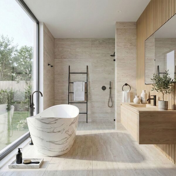 Freestanding Acrylic Bathtub Ferrano Slim Nature 170