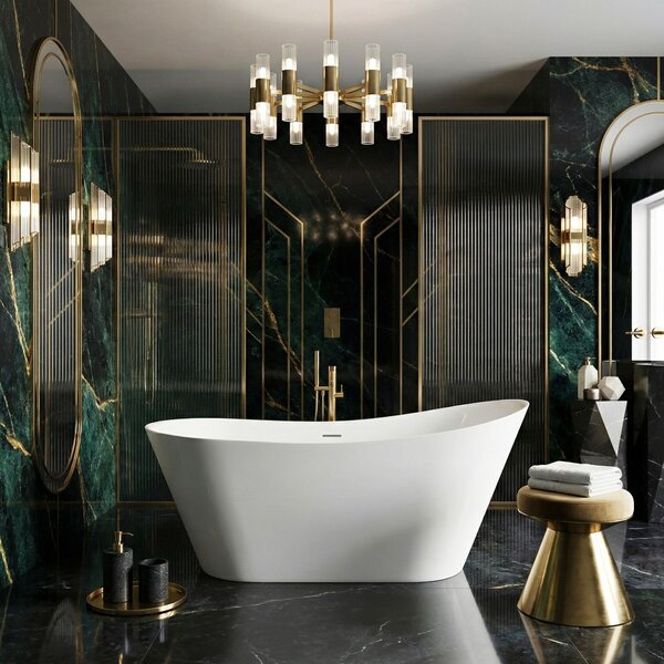 Freestanding Acrylic Bathtub Lusso Slim 170
