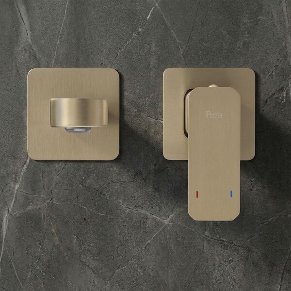 Wall Mounted faucet REA Arlo Brush Gold
