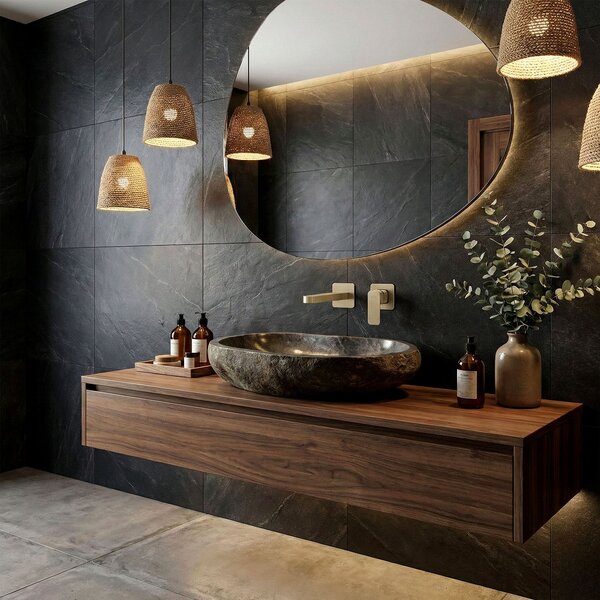 Wall Mounted faucet REA Arlo Brush Gold