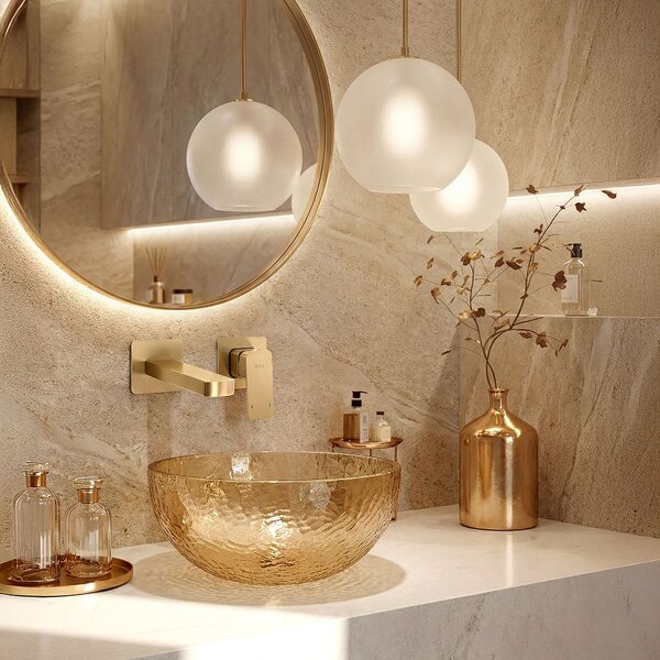 Wall Mounted faucet REA Arlo Brush Gold
