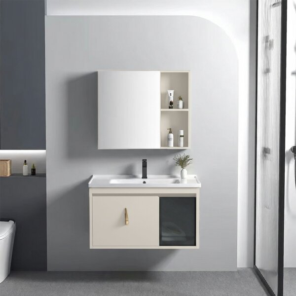 Bathroom furniture set with washbasin Paris 60cm Beige