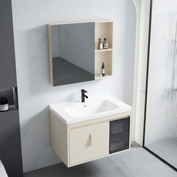 Bathroom furniture set with washbasin Paris 60cm Beige